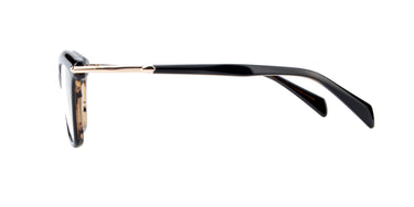 Women Vista Eyeglasses: Megan -Black - SpaceSMART Eye Clinic (Side View)